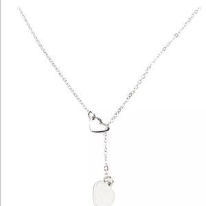 Silver Double Heart Necklace 